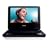 Philips PET940 PET940/05 9" Portable DVD Player with DivX Playback, USB Port and Executive Leather Finish on Lid