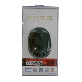 Optical USB Soap Mouse with Scroll Wheel for Desktop PC, Mac, Laptop, Notebook ( Black )