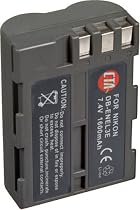 CTA Digital DB-ENEL3E EN-EL3E Rechargeable Lithium-Ion Battery (1600mAh, 7.4V) Replacement for Nikon EN-EL3E Battery