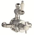 Ultra Beaumont Twin Exposed Traditional Thermostatic Bathroom Shower Mixer Valve'
