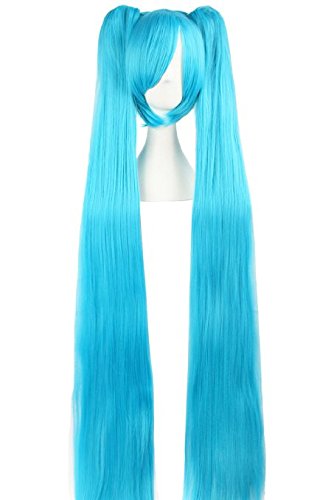 Xcoser Wig Vocaloid Hatsune Miku Cosplay Long Bunches Cosplay wig for Halloween