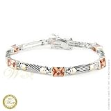WILLOW XPRESS: *TAHOE DESIGNER INSPIRED CHAMPAGNE CZ CABLE TWIST BRACELET*