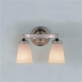 Murray Feiss VS9402-BS Two-Light Paris Moderne Collection Vanity Strip, Brushed Steel with... by Murray Feiss