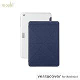 Moshi iGlaze VersaCover Origami Case with Wake/Sleep Function for iPad Mini (Denim Blue, iPad Mini)