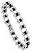  : 8' Solid Link Surgical Steel & Rubber Bicycle Chain Bracelet 7/16' (11 mm) wide.