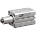 SMC MK-Z Series Aluminum Rotary Clamp Air Cylinder, Clockwise Rotation, Compact, Double Acting, Through Hole Mounting, Switch Ready, Cushioned