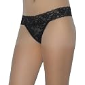 Ladies Sexy Stretch Hipster Brief Thong Panties Underwear / Knickers - Black -Size: M