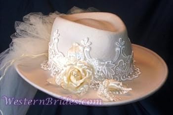 Destiny Bridal Hat in Felt, Ivory