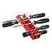 Ernst Manufacturing 10-Tool Screwdriver Gripper - Screwdriver Holder in Vibrant Red (Model 5310) with Handle for Portable or Pegboard Storage Of Your Screwdriver Set