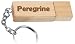 Engraved Wooden USB Flash Drive 8 GB with chain - Engraved name Peregrine