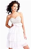 Jovani 14104, Short Strapless Dress
