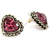 Betsey Johnson Fuchsia Leopard Fuchsia Leopard Hear