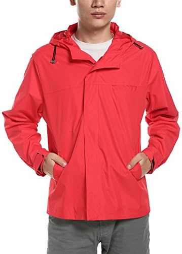 Meanor Men's Hooded Windproof Waterproof Venture Coat