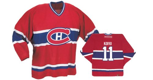 Buy KOIVU #11 Montreal Canadiens CCM 550 Series Replica NHL Hockey Jersey (NHLPA Certified Custom Sewn...