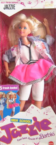 Barbie High School JAZZIE Doll - Barbie's Teen Cousin Wears Barbie Clothes! 1988 Mattel Hawthorne