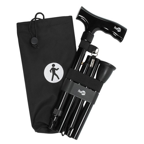 HealthPersonalCare: Hugo Premium Club Folding Cane   Black