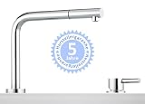 Franke Armatur Typ 311 Chrom - Einhebelmischer mit Schlauchbrause / Fensterarmatur / Mischbatterie