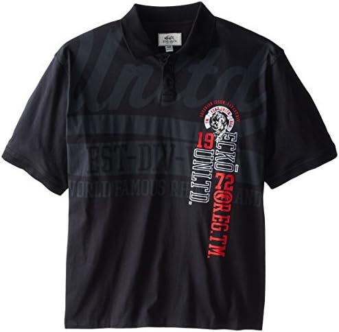 Ecko Unlimited Men's Big-Tall Bowmore Polo, Black, 4X/Big