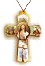 Sacred Heart of Jesus Necklace with Cord, 2 x 1.5" - MADE IN ITALY