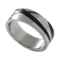 Steel Stripes Ring