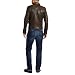 41 8d3egi0L. AA75  Joes Jeans Mens Jerome Leather Jacket, Dirty Olive, XX Large
