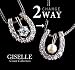 大人気☆幸運を呼ぶ馬蹄ついにパワーアップ☆パール＆CZ・2wayになって新登場♪/約1.0ct