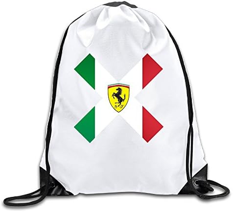 QUEEN Italy Top Vehicle Racing Match Sports Car Drawstring Backpack Sack Bag