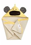 3 Sprouts Milo the Monkey Organic Hooded Towel - Yellow