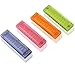 4 PCS Harmonica for kids, Unime 10 Hole Translucent Harmonica for Children Kids
