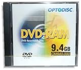 Optodisc 9.4GB 2X DVD-RAM in Jewel Case 5-Pak