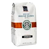 Starbucks House Blend Coffee, Ground, Decaf, 12-Ounce Bags (Pack of 3)