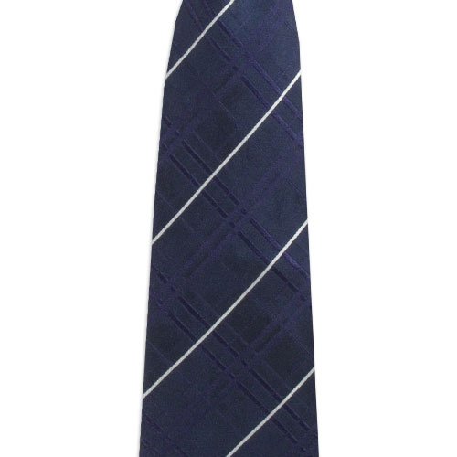New York Yankees Oxford Stripe Woven Silk Necktie