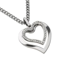 Zeeme Damen-Collier HERZ Edelstahl 45cm 500040386-45