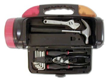tool box lantern (black) (14″l (5″dia. light))