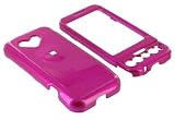 Young Micro Branded HTC T-Mobile G1 Google Cell Phone Solid Rose Pink Snap-On Case Cover with Removable Swivel Belt Clip Bundled with Screen Protector