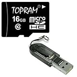 Topram 16GB 16G Class 10 C10 microSD microSDHC SDHC Extreme Speed Memory Ca ....