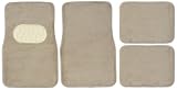 Impulse Merchandisers 44091 Classic Beige Floor Mat Set with Heel Pad - 4 Piece
