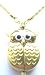 Gold Coloured Owl Pendant Watch On A Gold Coloured Chain