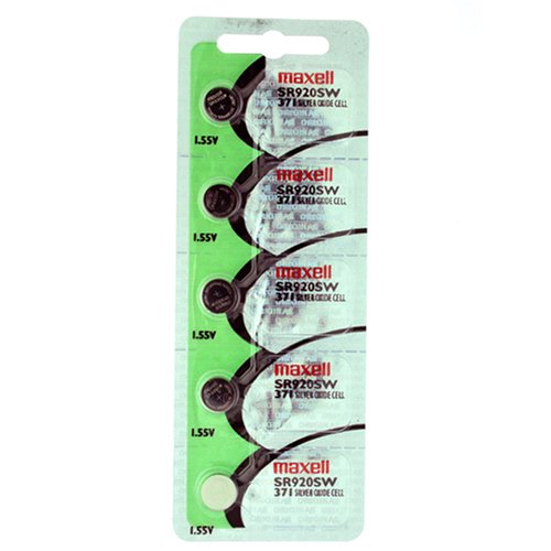 Maxell Watch Battery Button Cell SR920SW 371 Pack of 5 Batteries