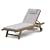 Teak Sun Lounger Fixed Leg With Free Natural Cushion
