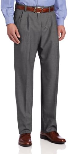 Ascott Browne Men's Big-Tall Expander Pleat Front Pant, Grey, 60
