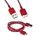 SOSAM Fashion Braided Fabric USB 3.0 Charger Cable for Samsung Galaxy Note 3 (Red)
