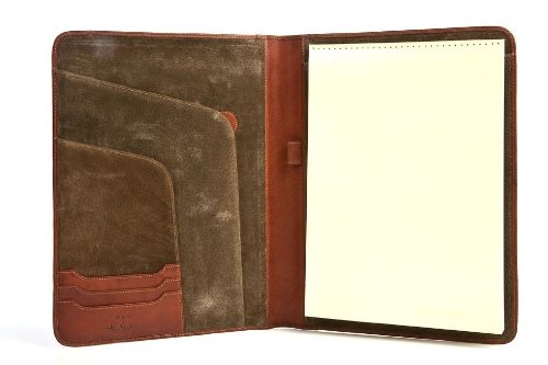 Tony Perotti Italian Leather Portfolio for Men and Women - 8.5" x 11" Genuine Leather Writing Pad Portfolio - Professional Business Padfolio