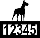 Custom Crafted GREAT DANE Steel Address Sign