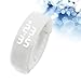 Foxnovo Waterproof 3D Sensor LED Calorie Pedometer USB Sports Smart Bracelet Watch (White)