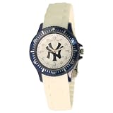 New York Yankees Wrist Watch (White Rubber Wristband)