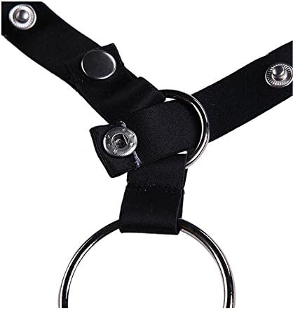 Nine NY Men's Sexy Leather G-Strings Thongs Underwear Harness Corset Vest Black