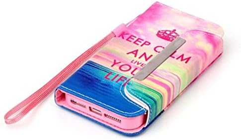 S5 Mini Case Samsung Galaxy S5 Mini Handbag Case,MOUSE Monster Tranquil Sea Pattern Leather [Handbag Function] Magnetic Detachable Folio Wallet Case Cover for Samsung Galaxy S5 Mini G800