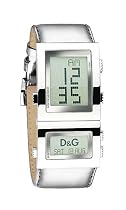 D&G DW0359 'Highlander' Digital Dial Silver Strap Watch