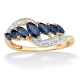 Sapphire & Diamond Accent Ring
